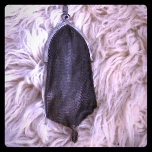 Antique Vintage Sterling Silver Mesh Purse